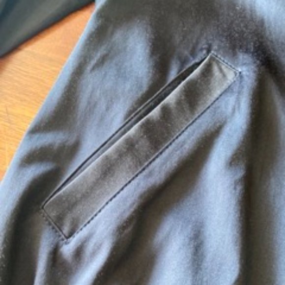 Don't Ask Why Black and White Satin Button Up Bomber Jacket - Picture 7 of 9